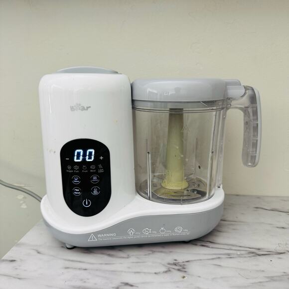Bear Baby Food Maker Model SJJ-R03B5-WHITE - Picture 1 of 6